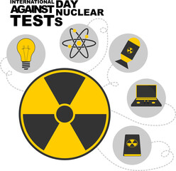 Obraz premium International Day Against Nuclear Test