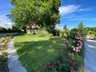 Italian Rose Garden or Italienscher Rosengarten (Flower Island Mainau on the Lake Constance or Die...
