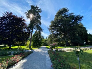 Italian Rose Garden or Italienscher Rosengarten (Flower Island Mainau on the Lake Constance or Die...