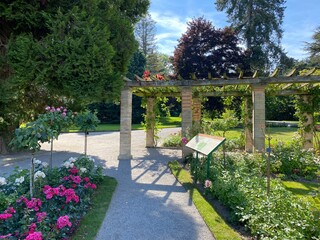 Italian Rose Garden or Italienscher Rosengarten (Flower Island Mainau on the Lake Constance or Die...