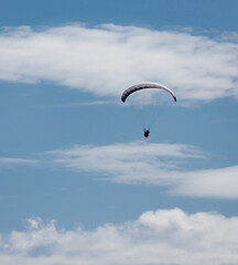Paraglider against sky