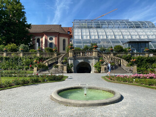 Italian Rose Garden or Italienscher Rosengarten (Flower Island Mainau on the Lake Constance or Die...
