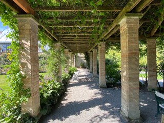 Italian Rose Garden or Italienscher Rosengarten (Flower Island Mainau on the Lake Constance or Die...
