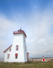 Wood Islands Lighthouse, Prince Edward Island. One of the oldest lighthouses of the Maritime Provinces, Canada