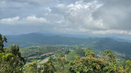 Obraz premium mountain landscape with clouds
