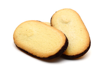 Sweet cookies isolated on a white background