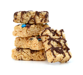 Marshmallow square bar on white