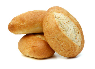 breads isolated on white background