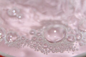 pink water drops