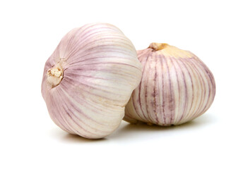 Garlic. Group isolated on white background.