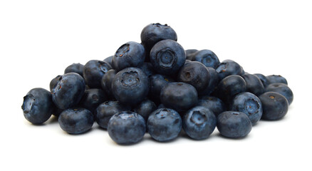 Blue berry on white background 