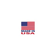 Made in USA, American flag icon logo vector