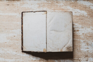 old book on a wooden background