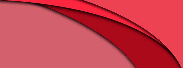 Beautiful red modern 3d waves layers background for elegant banner design