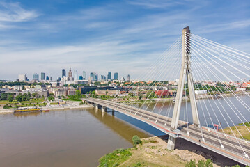 Fototapeta Warsaw, Poland - view of the city.	 obraz