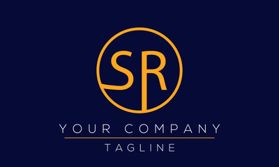 Letter SR Logo Design, Creative Modern Icon RS S R 