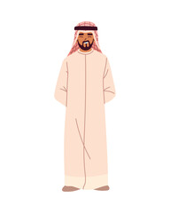 arabic man cartoon vector design