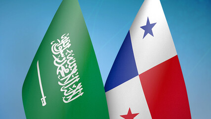 Saudi Arabia and Panama two flags