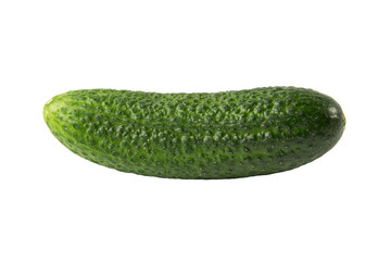 Fresh cucumber isolated on white background