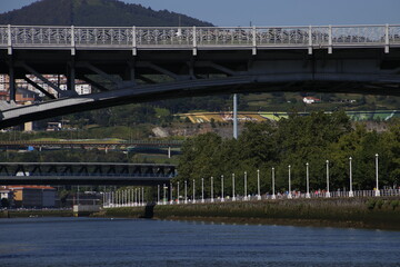 Bridge over the estuary of Bilbao