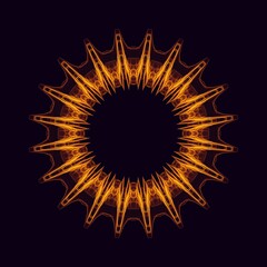 Abstract wavy design for music or data science illustration.