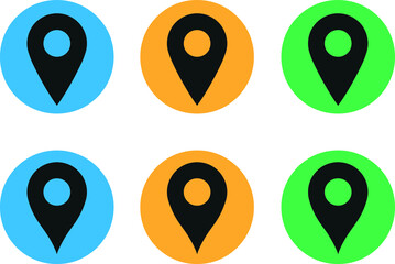Geotag map tag geo tag for maps location vector logo icon GPS