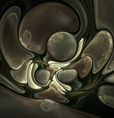 Gray stones. Abstract image. Computer generated.