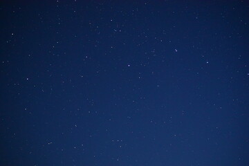 Fototapeta premium Starry sky in the summer in the village shot on the lens Helios 44