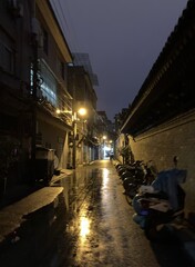 Fototapeta premium Ruelle de nuit à Xi'an, Chine