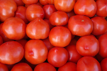 Natural juicy red tomatoes background