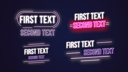 Neon Lights Titles