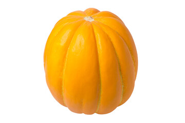 Yellow melon isolated on white background