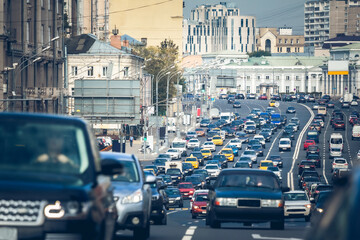 Rush hour in Moscow