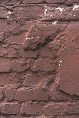 brick brown wall texture. background of a old brick house.