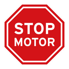 stop engine symbol in spanish language