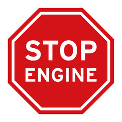 stop engine symbol