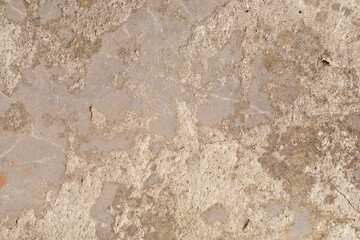 Gray and brown messy wall concrete texture background. Decorative wall paint.
