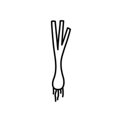 spring onion icon, line style