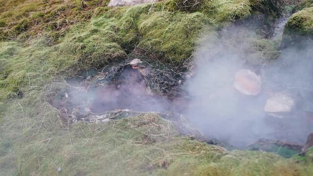 Geyser Valley in the southwest of Iceland