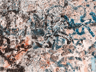 Abstract concrete, weathered with cracks and scratches. Landscape style. Grungy Concrete Surface. Great background or texture.