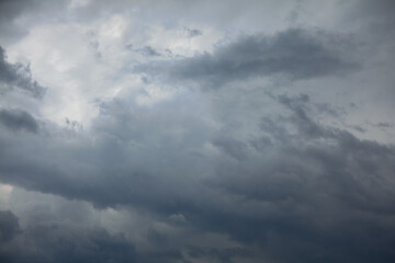Grey Clouds Background in the Rainy Day 