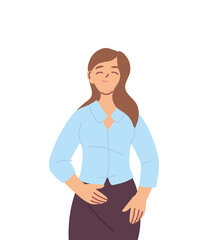 brown hair woman cartoon vector design