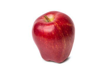 Beautiful red apple isolated on white close-up