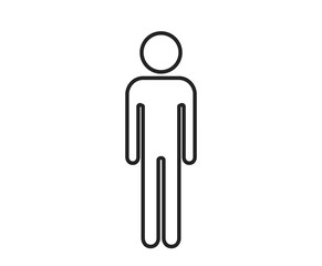 man line icon. person sign. web design symbol and infographic element