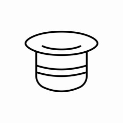 Outline old hat icon.Old hat vector illustration. Symbol for web and mobile