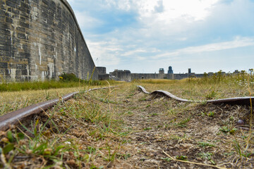 Old Railway Track Around Castle 