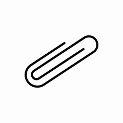 Outline paper clip icon.Paper clip vector illustration. Symbol for web and mobile