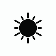 sun icon vector