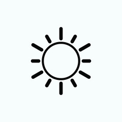 sun icon vector