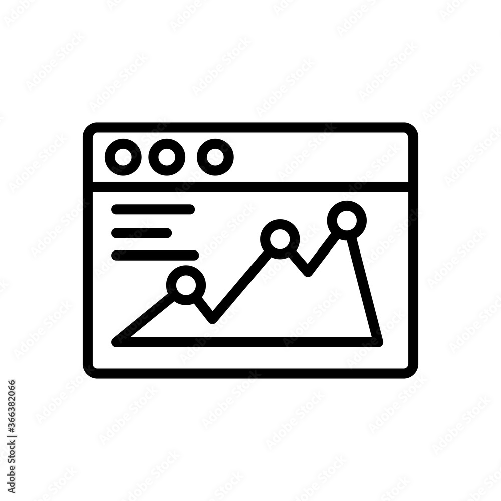 Aufkleber browser, web site, chart icon. simple line, outline vector elements of internet explorer icons for u